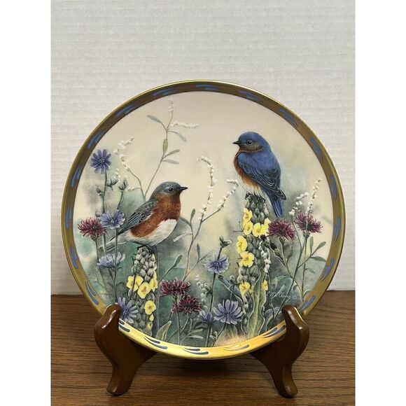 Set of 7 Lenox by Catherine McClung Nature's Collage Bird Plates 8” - Picture 10 of 15